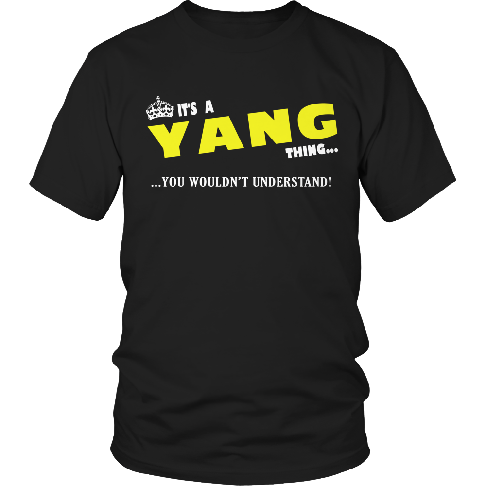 It's A Yang Thing, You Wouldn't Understand