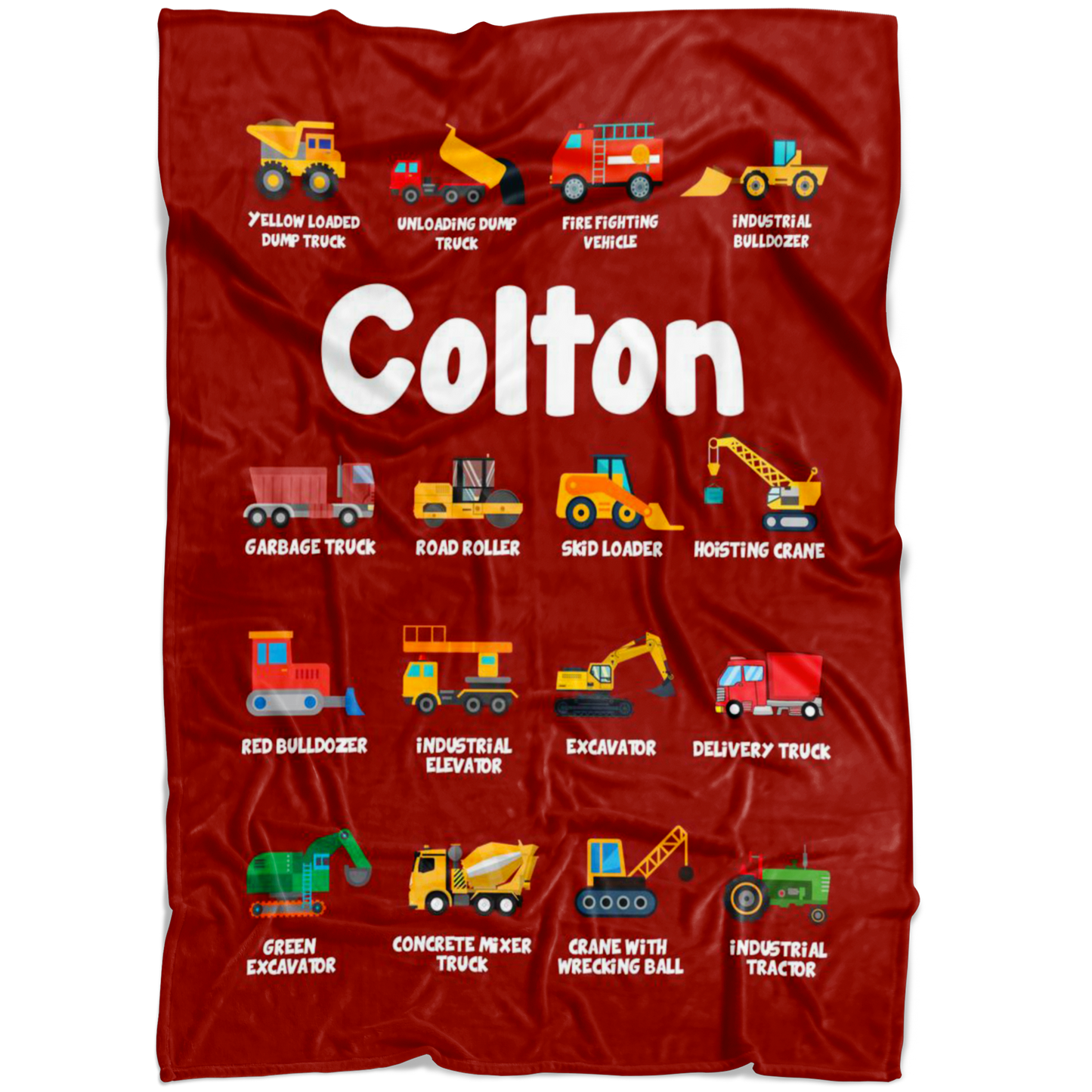 Colton Construction Blanket Red