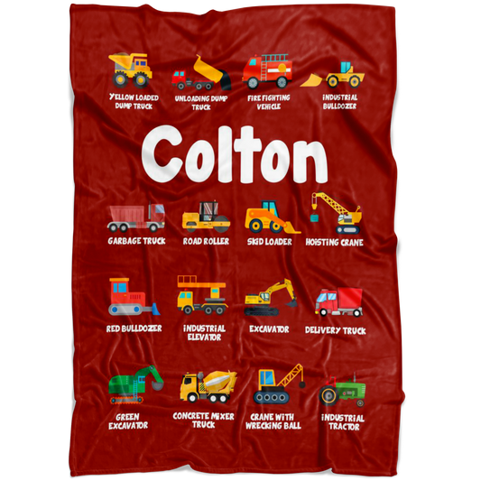 Colton Construction Blanket Red