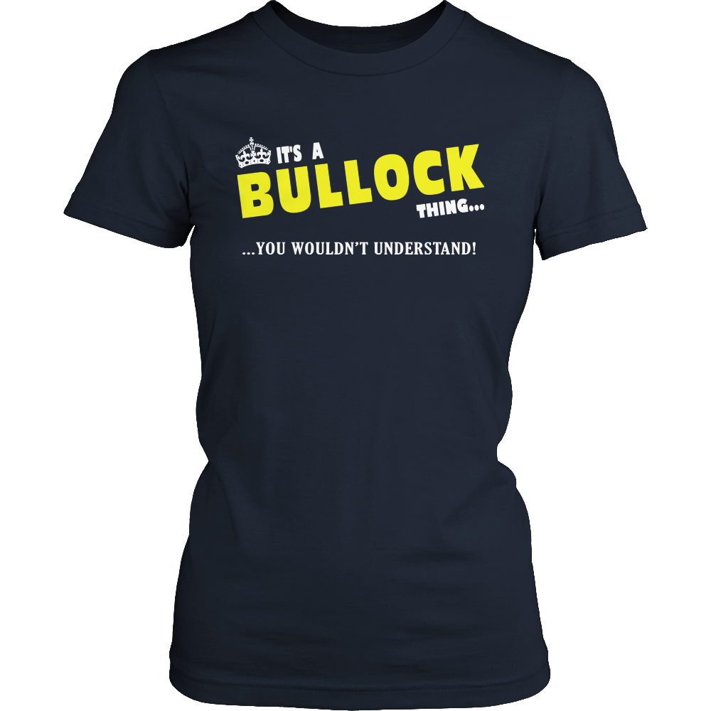 It's A Bullock Thing, You Wouldn't Understand