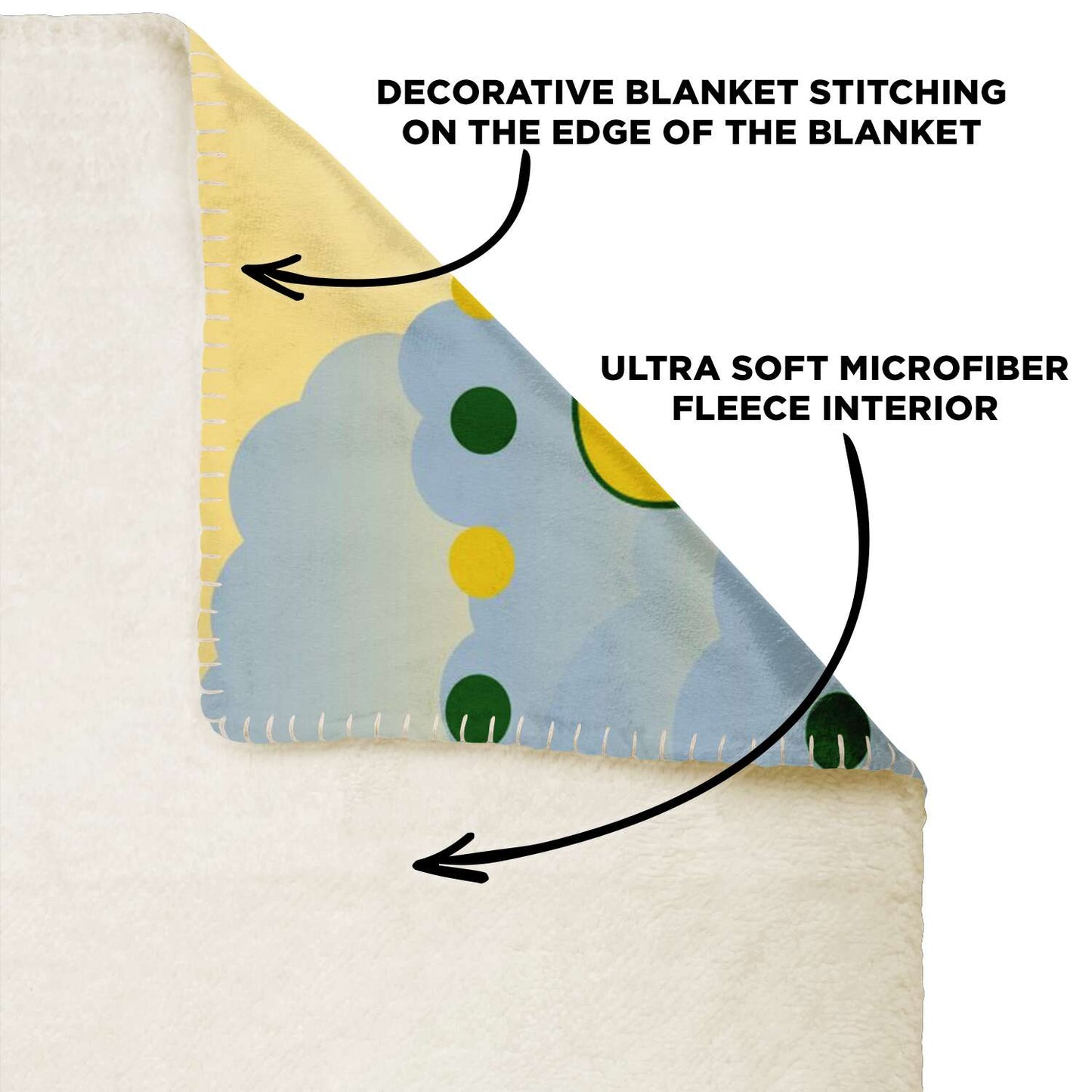 Personalized Name Big Green Tractor Blanket for Kids