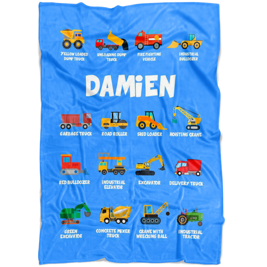 Damien Construction Blanket Blue