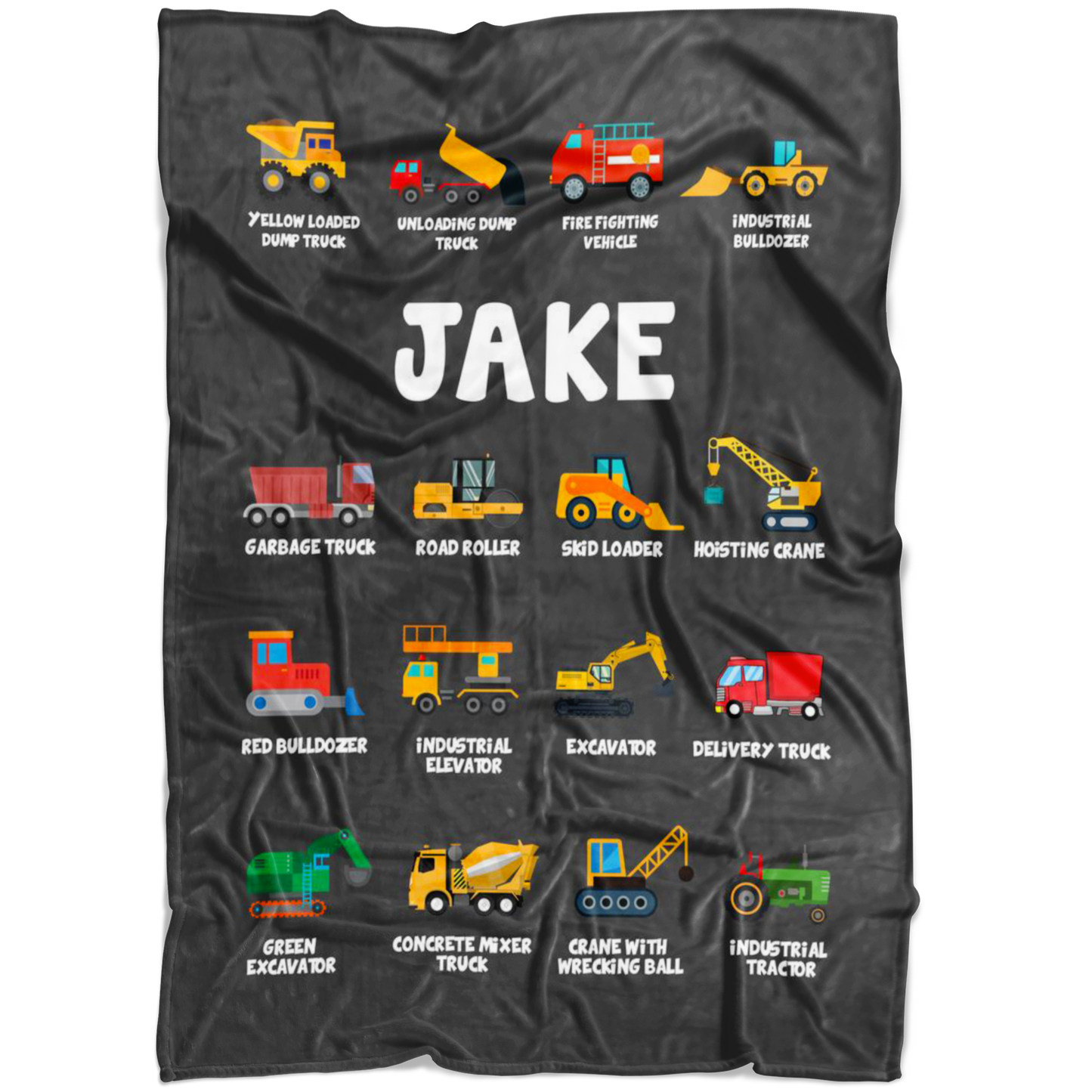 Jake Construction Blanket Grey