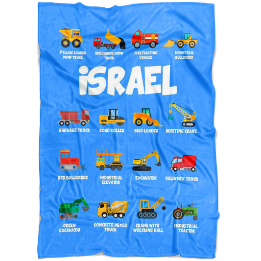 Israel Construction Blanket Blue