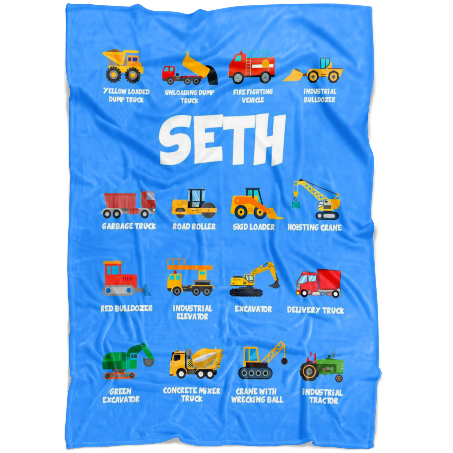 Seth Construction Blanket Blue