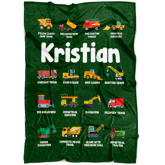 Kristian Construction Blanket Green