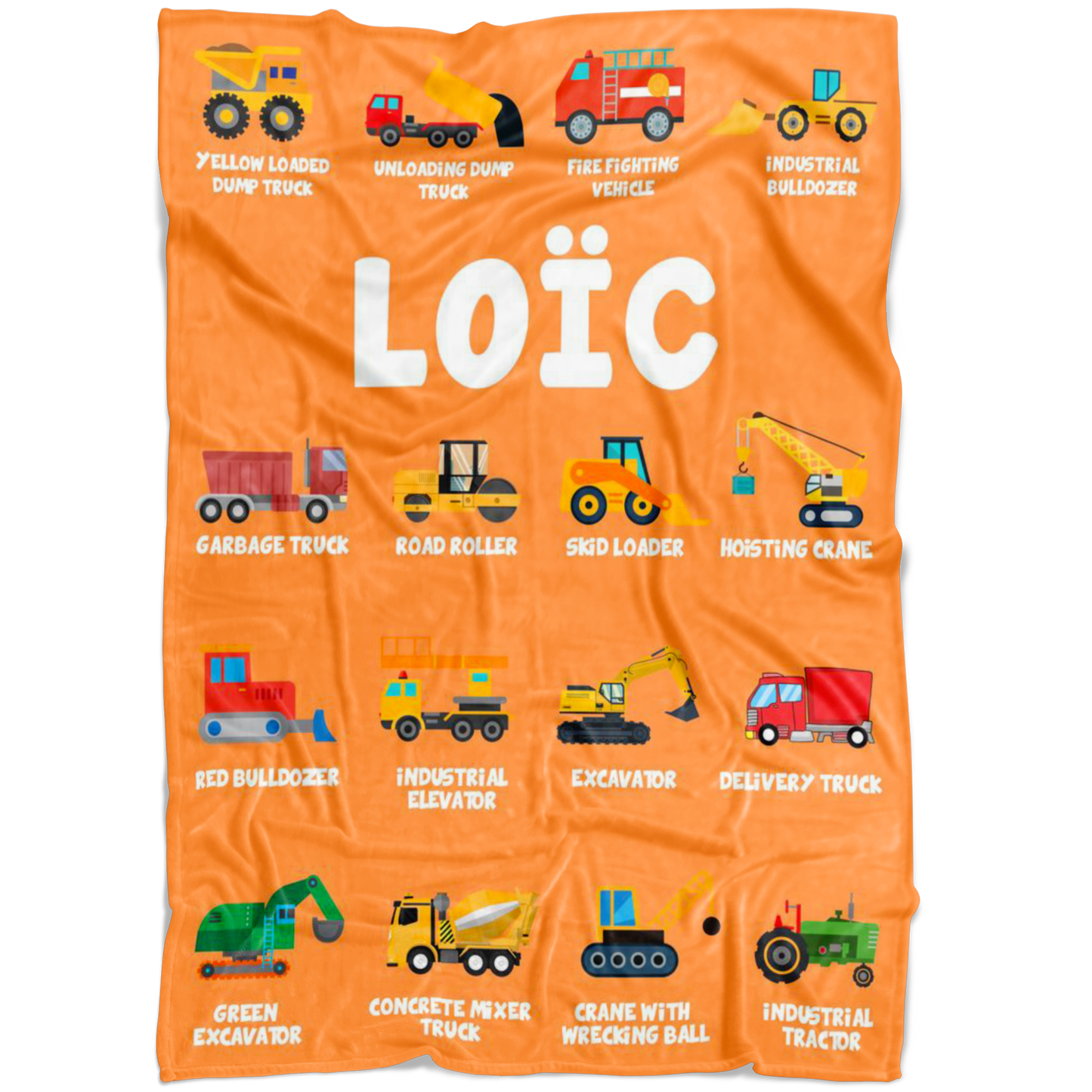 Loïc Construction Blanket Orange