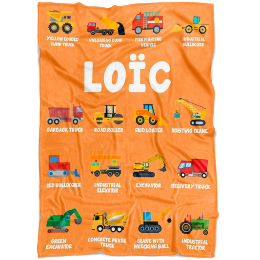 Loïc Construction Blanket Orange