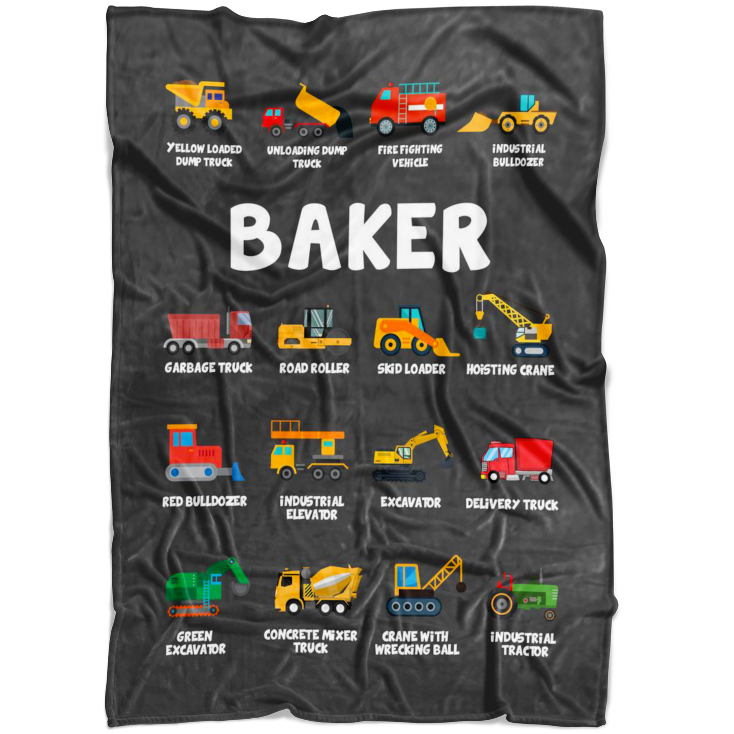 Baker Construction Blanket Grey