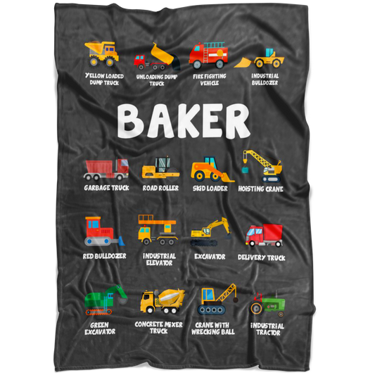 Baker Construction Blanket Grey