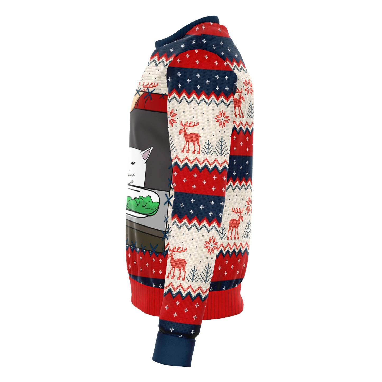 Womens Yell at Cat Ugly Christmas Sweater