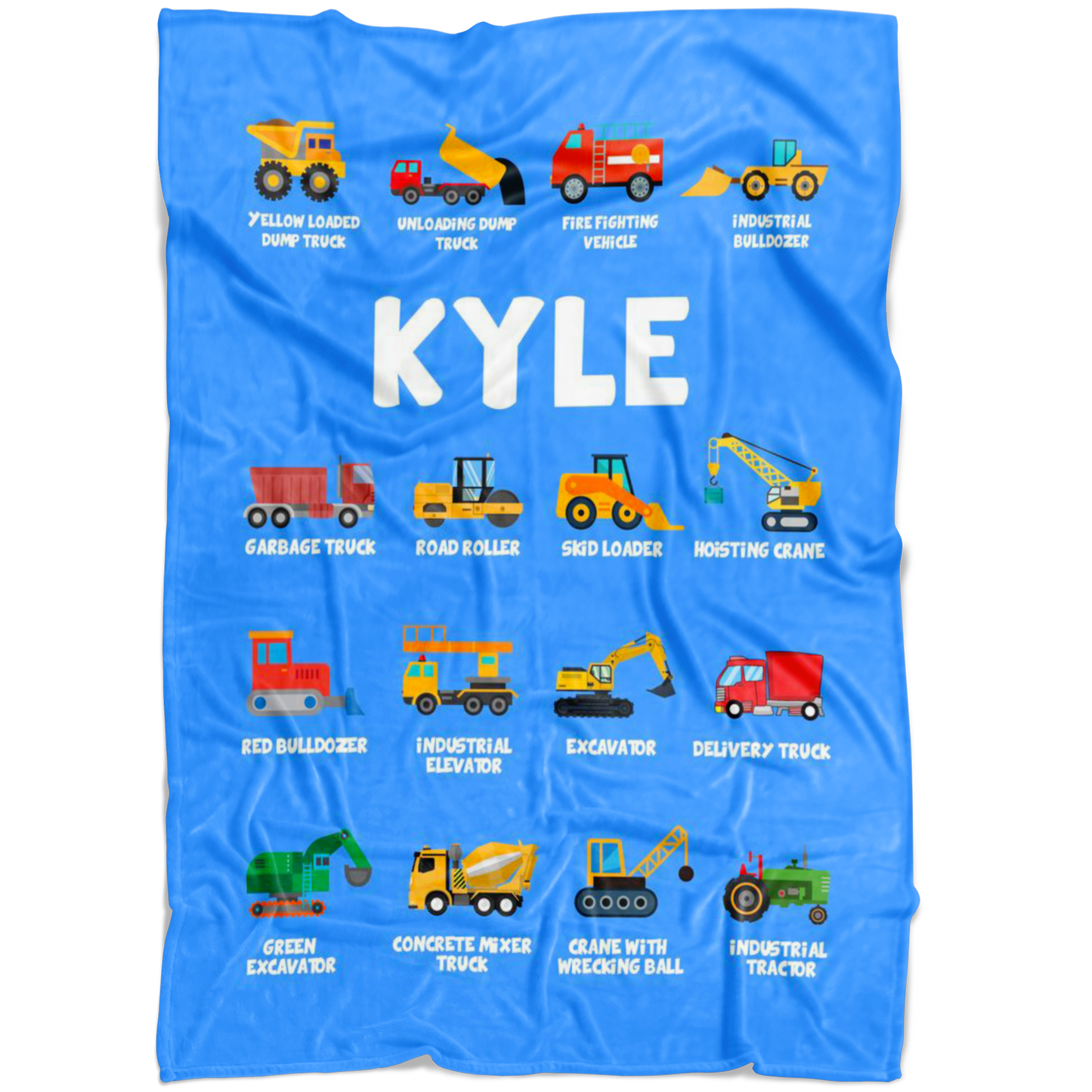 Kyle Construction Blanket Blue