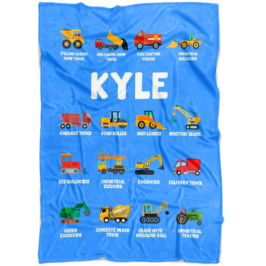 Kyle Construction Blanket Blue