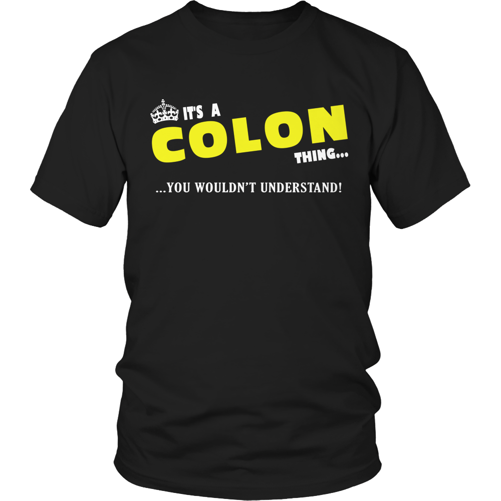 It's A Colon Thing, You Wouldn't Understand