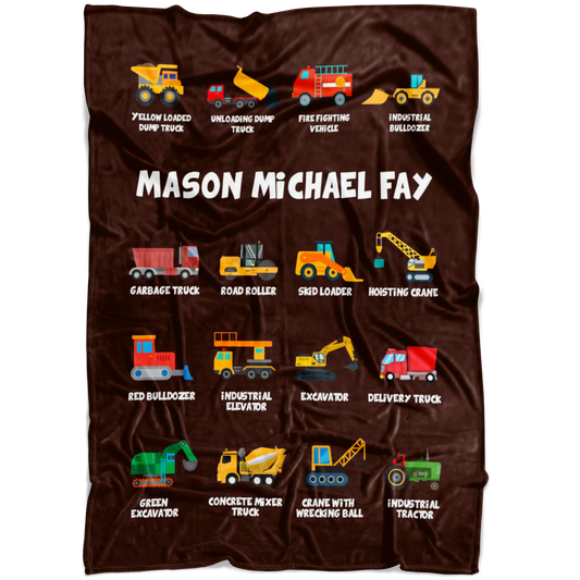 Mason Michael Fay Construction Blanket Brown