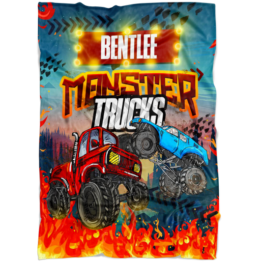 Bentlee Monster Truck Blanket