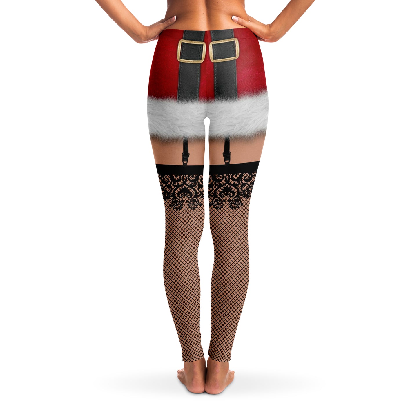 Naughty Santa Christmas Leggings