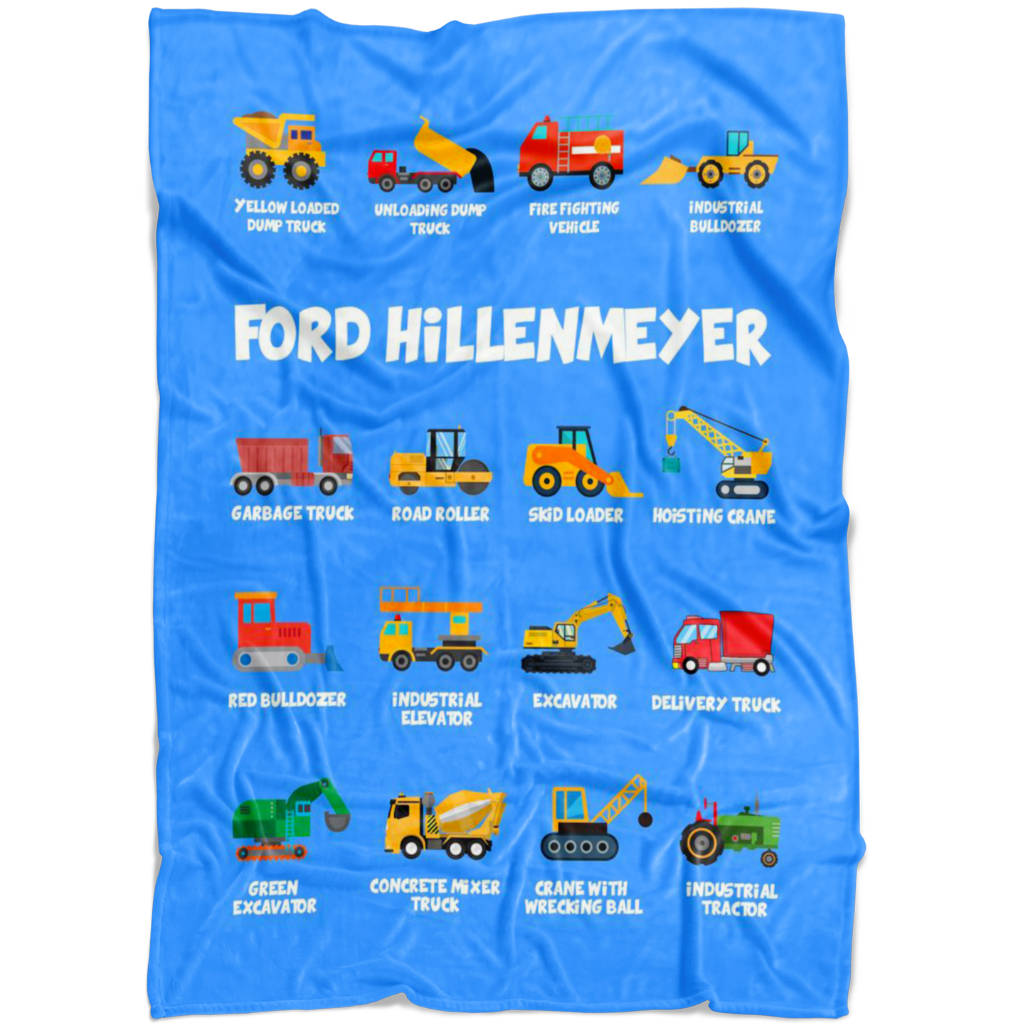 Ford Hillenmeyer Construction Blanket Blue