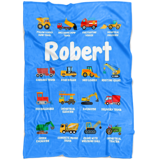 Robert Construction Blanket Blue