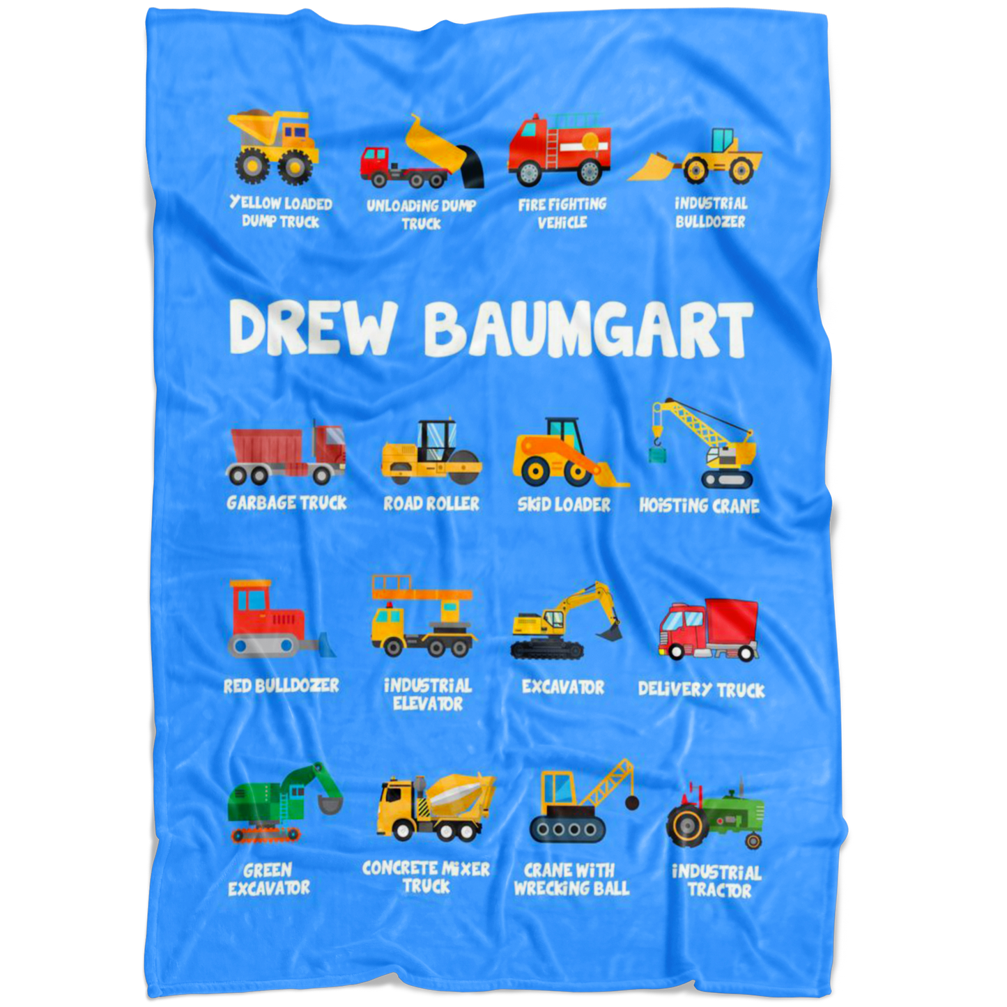 Drew Baumgart Construction Blanket Blue