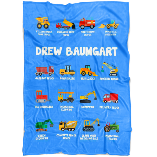 Drew Baumgart Construction Blanket Blue