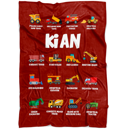 Kian Construction Blanket Red