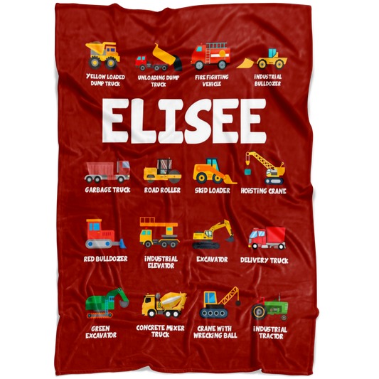 ELISEE Construction Blanket Red