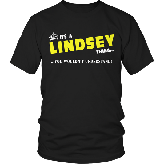 It's A Lindsey Thing, You Wouldn't Understand