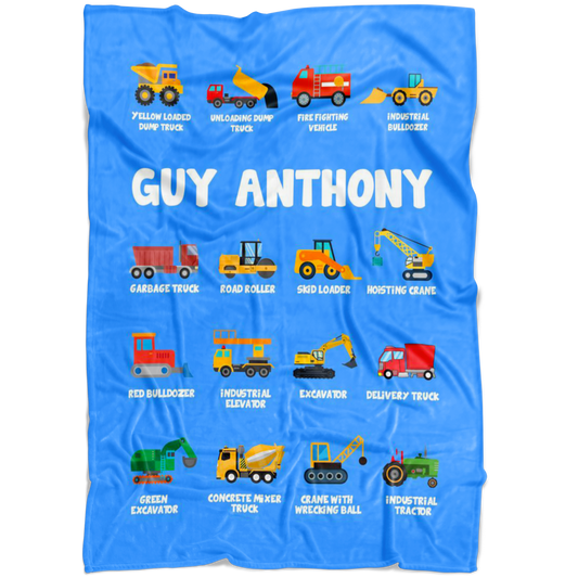 Guy Anthony Construction Blanket Blue