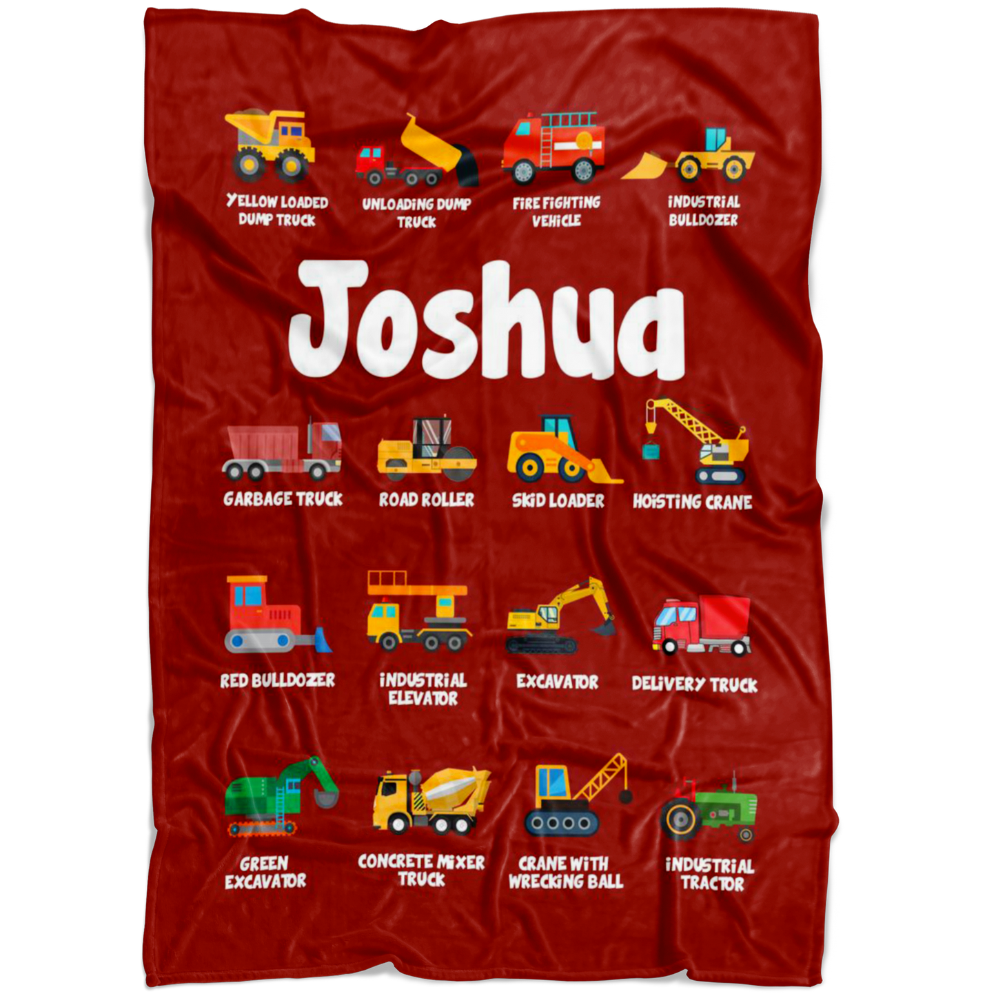 Joshua Construction Blanket Red