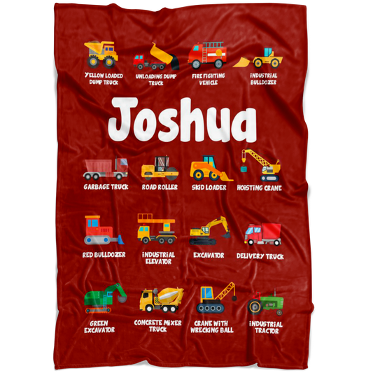 Joshua Construction Blanket Red