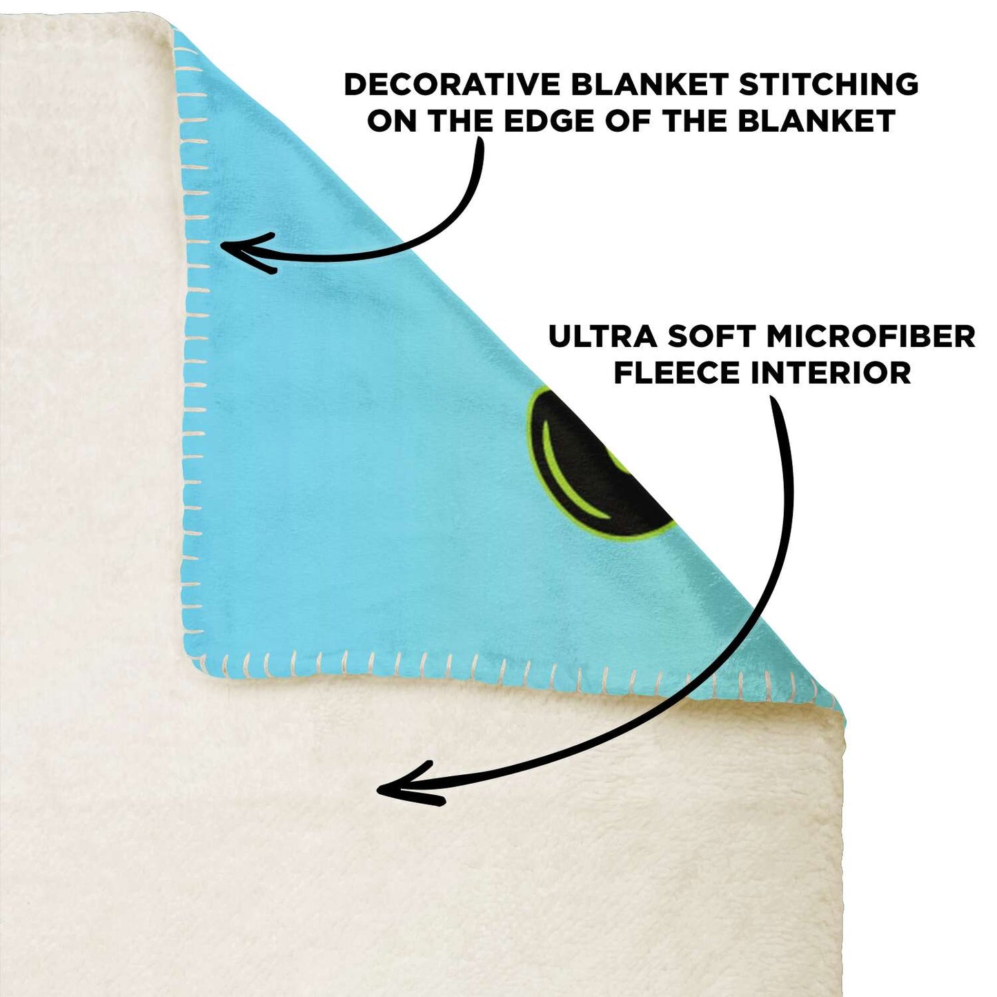 Personalized Name Zebra Blanket, Custom Name Wild Animals Blanket for Boys & Girls