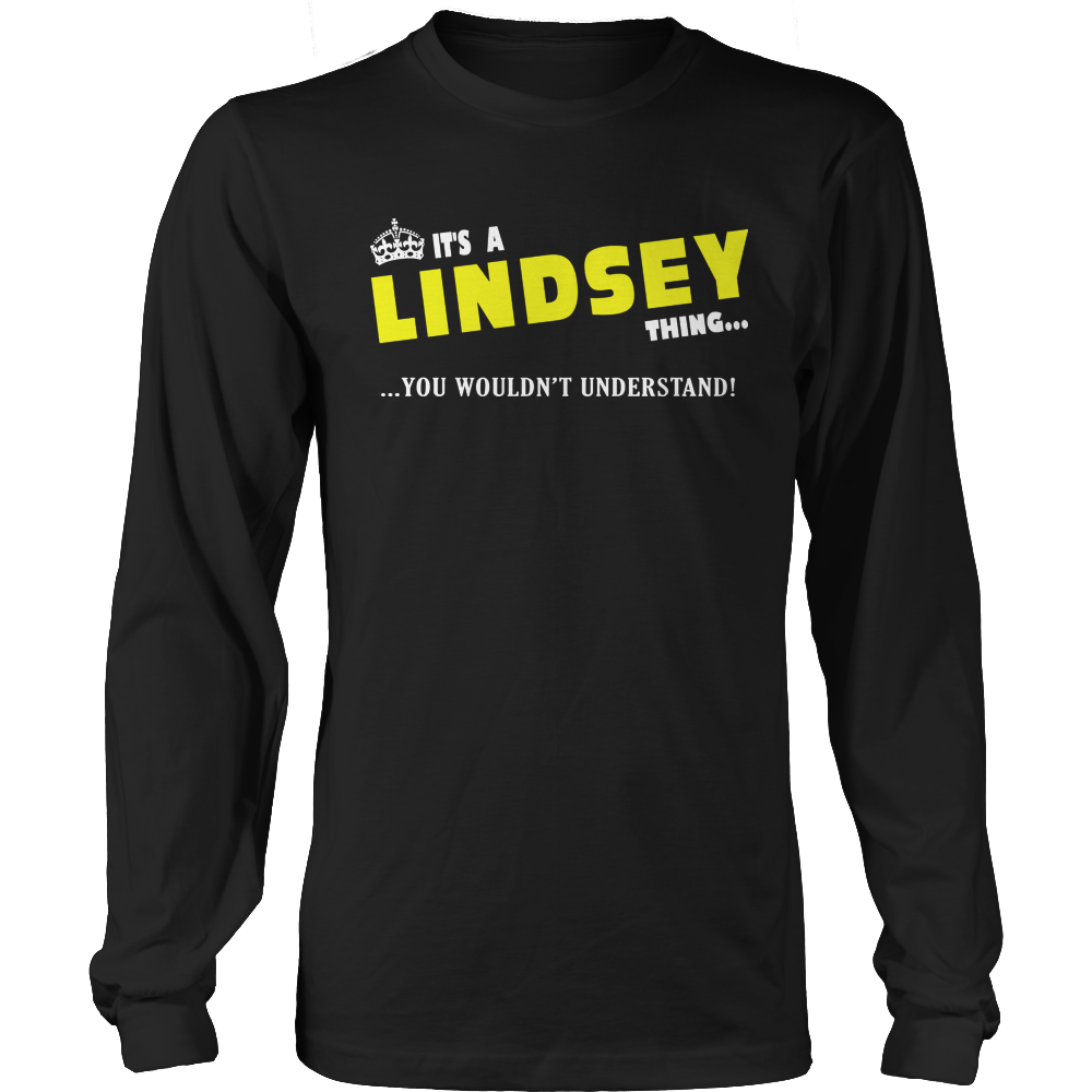 It's A Lindsey Thing, You Wouldn't Understand