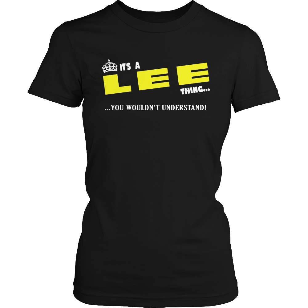 It's A Lee Thing, You Wouldn't Understand