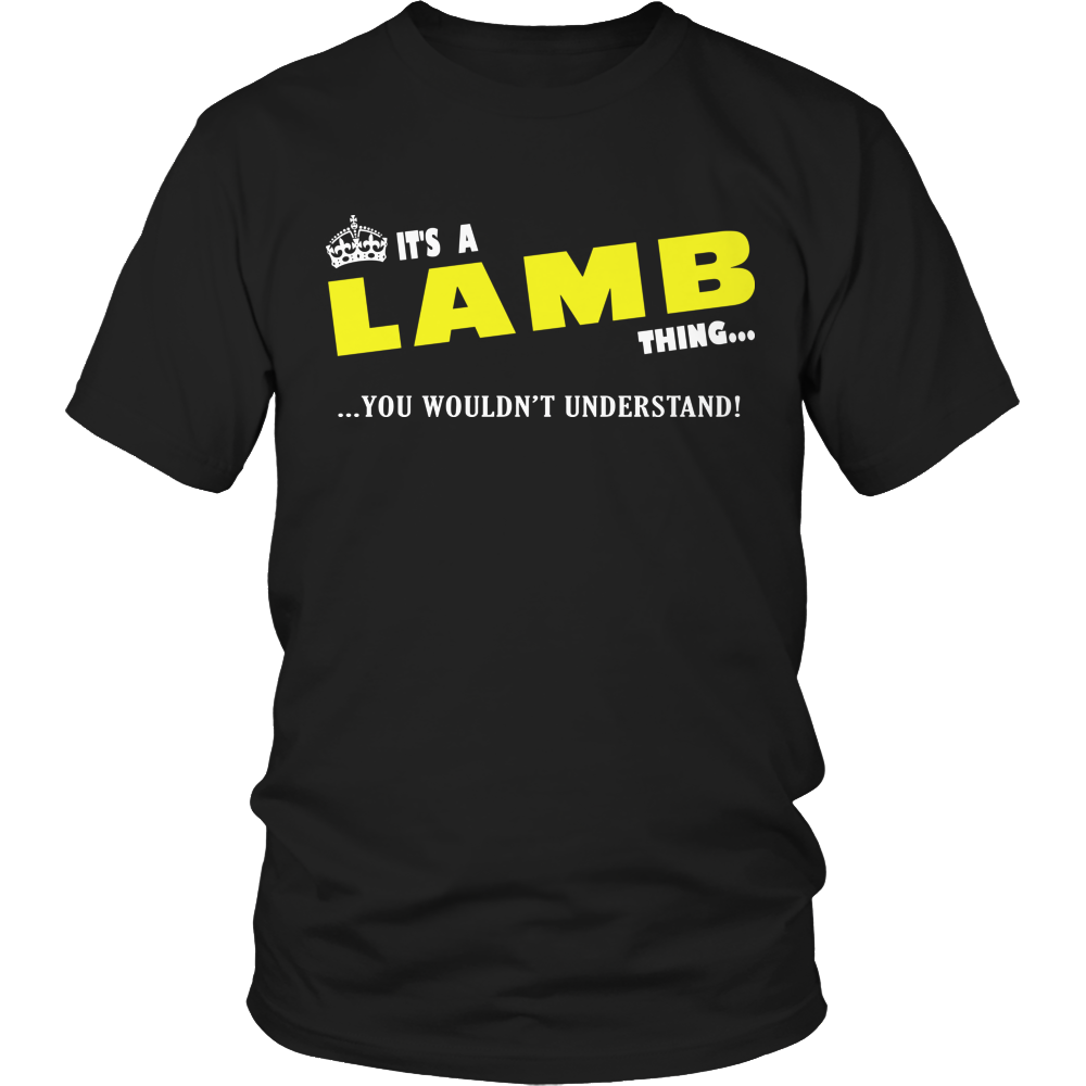 It's A Lamb Thing, You Wouldn't Understand