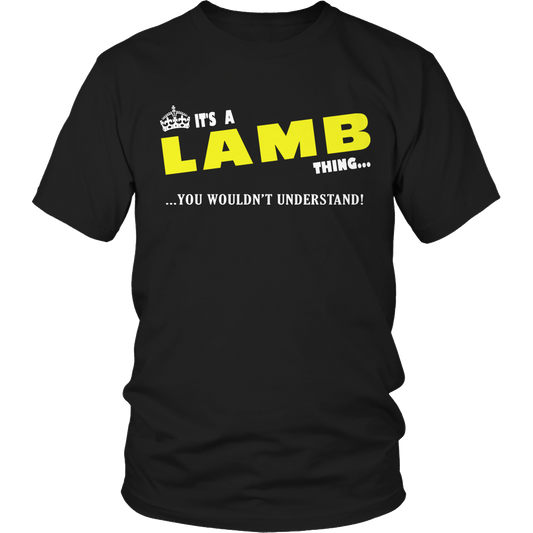 It's A Lamb Thing, You Wouldn't Understand