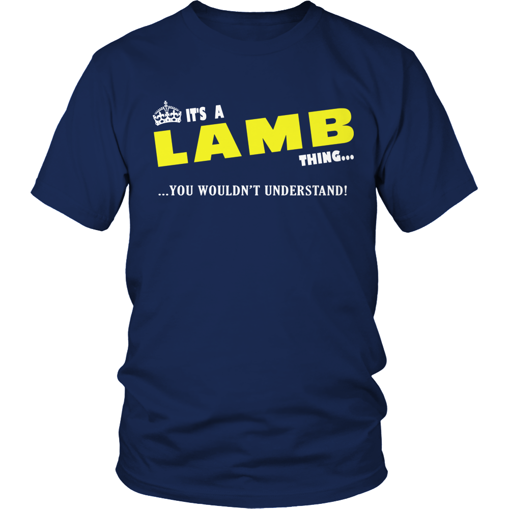 It's A Lamb Thing, You Wouldn't Understand