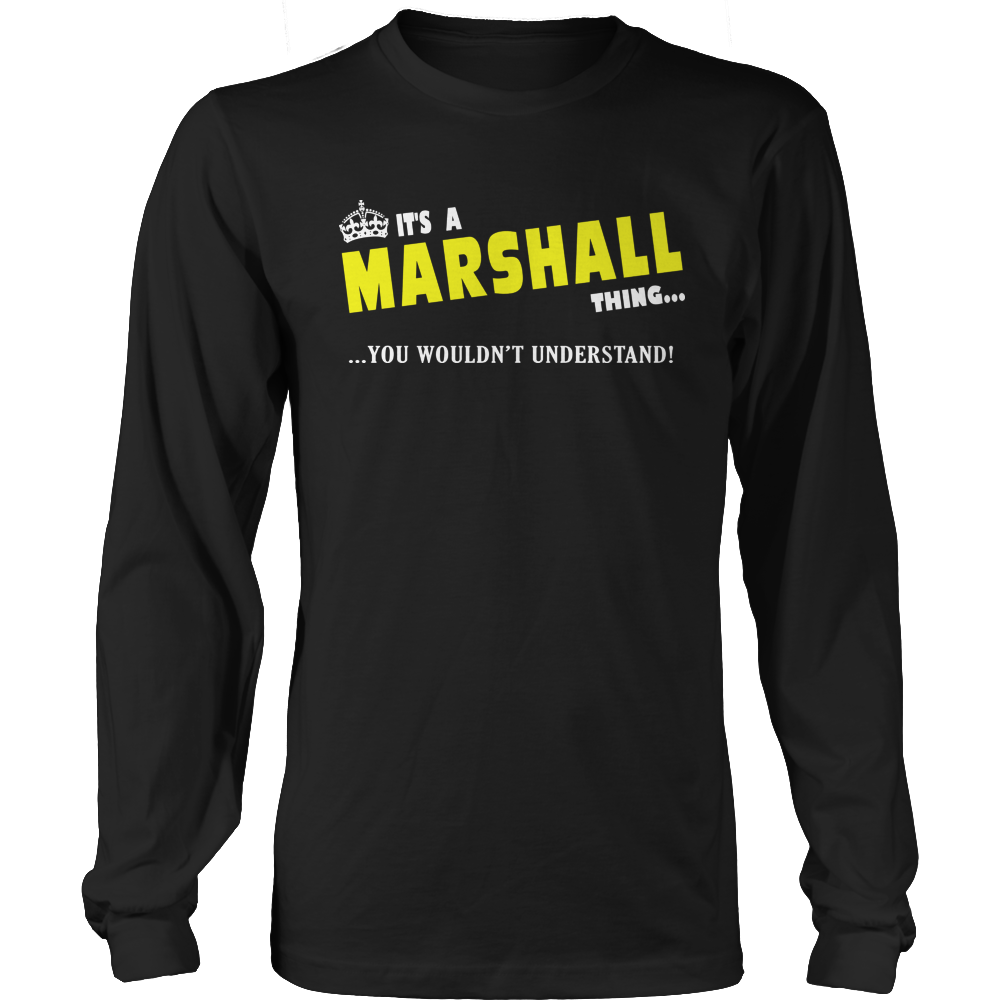 It's A Marshall Thing, You Wouldn't Understand