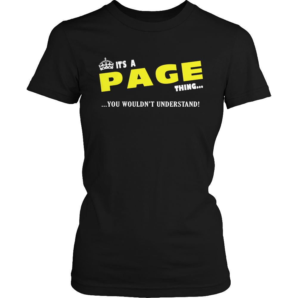It's A Page Thing, You Wouldn't Understand