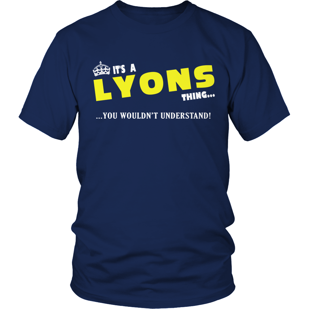 It's A Lyons Thing, You Wouldn't Understand