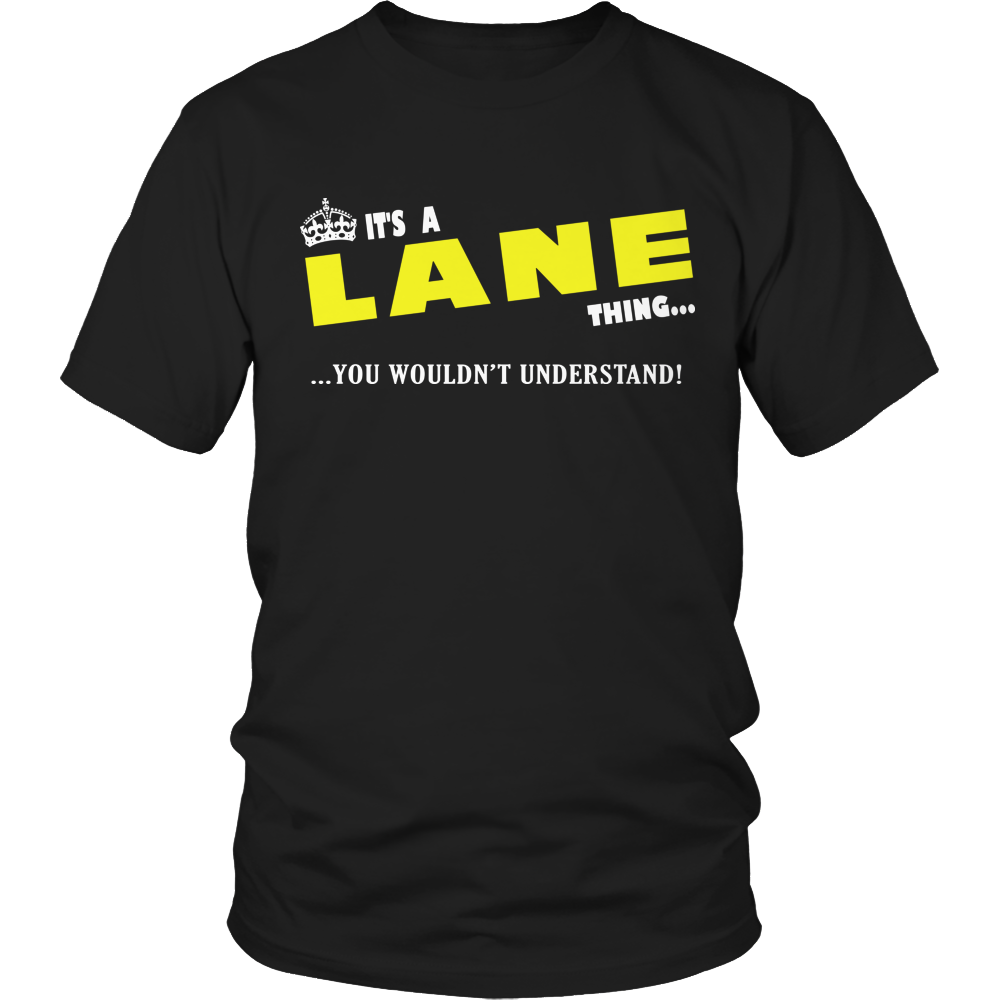 It's A Lane Thing, You Wouldn't Understand