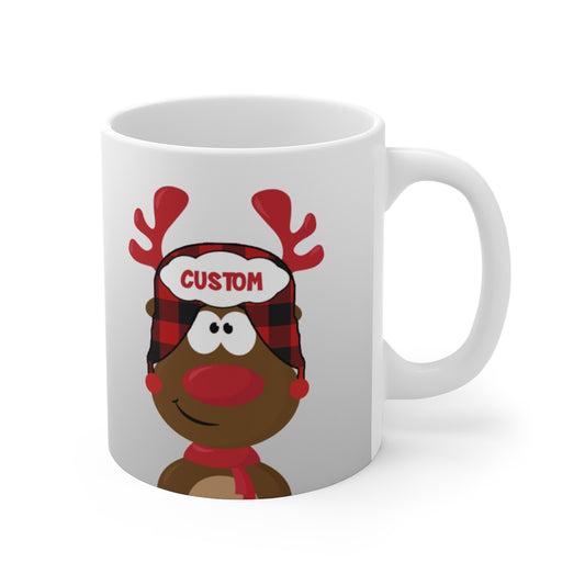 Personalized Name, Moose Mug for Kids 11oz