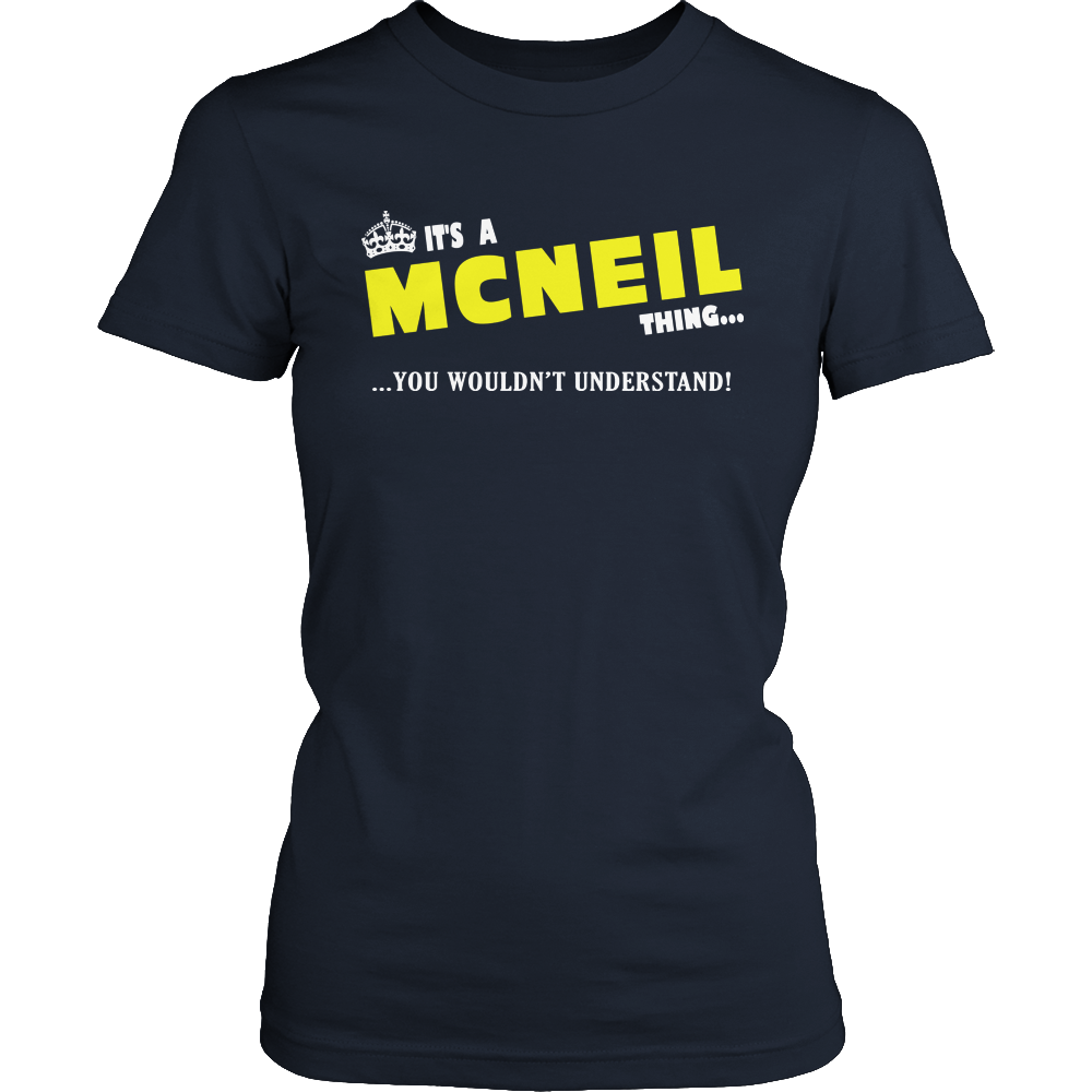 It's A McNeil Thing, You Wouldn't Understand
