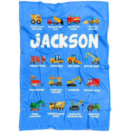 Jackson Construction Blanket Blue