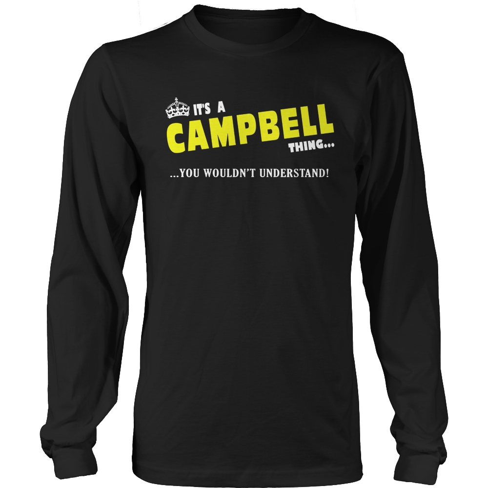 It's A Campbell Thing, You Wouldn't Understand