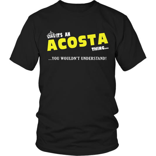 It's An Acosta Thing, You Wouldn't Understand