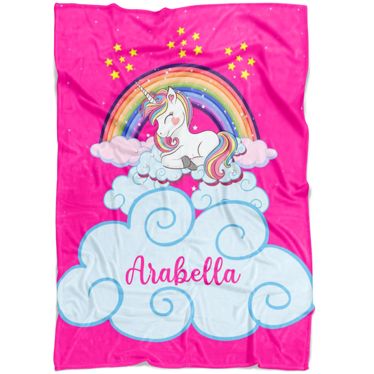 Arabella Pink Unicorn Blanket