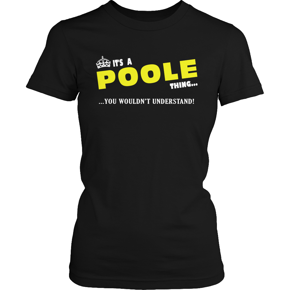 It's A Poole Thing, You Wouldn't Understand