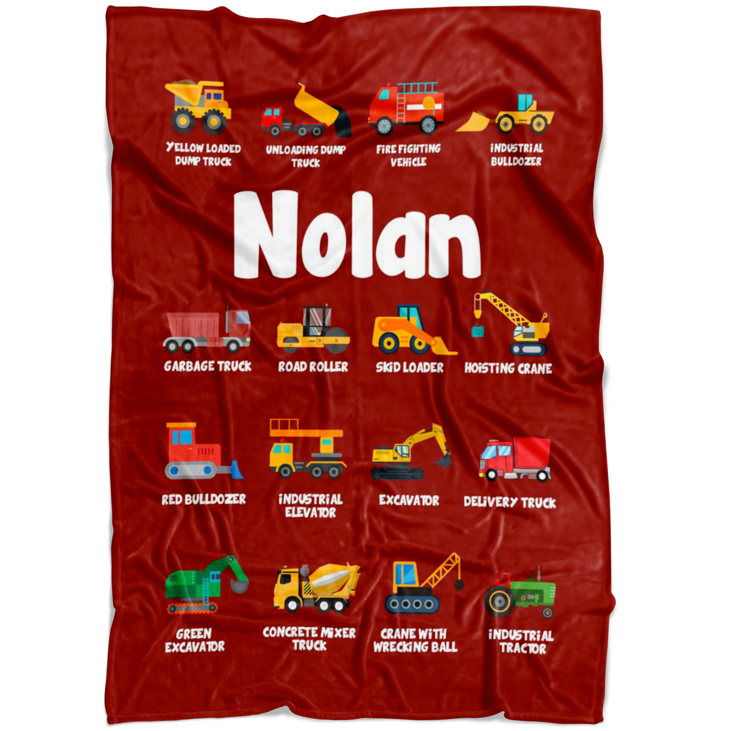 Nolan Construction Blanket Red
