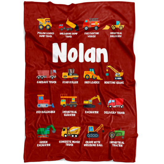 Nolan Construction Blanket Red